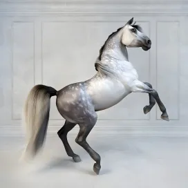 Andalusian stallion the spanish horse